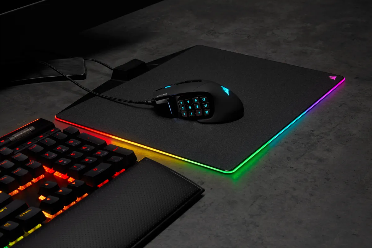 Corsair SCIMITAR ELITE RGB Optical MOBA/MMO Gaming Mouse; 18;000 DP; Black - image 6