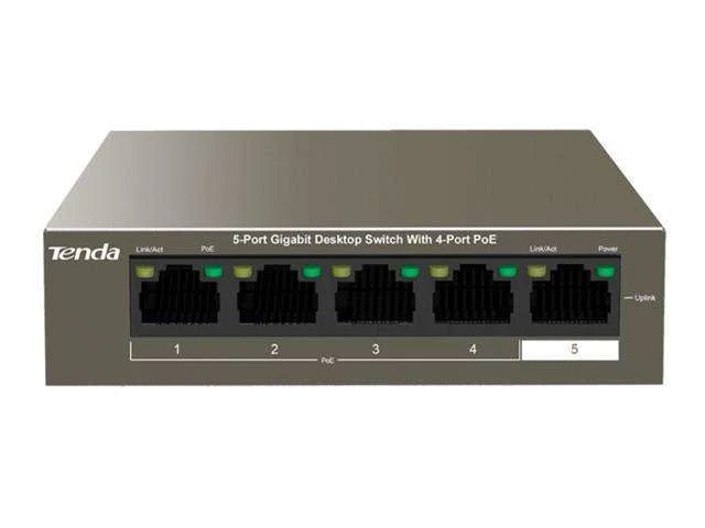 compuTenda 5 Port Gigabit Desktop Switch with 4 Port PoE 10/100/1000Mbps