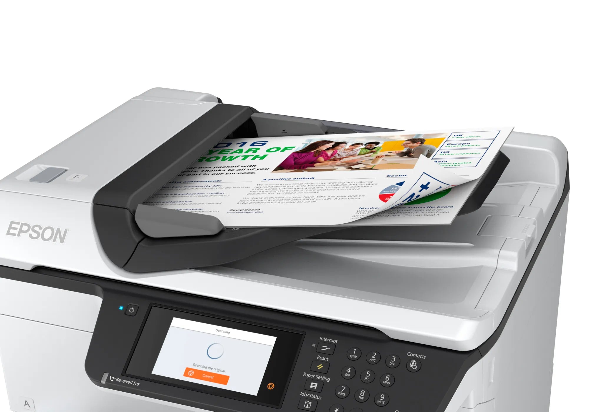 Epson WorkForce Pro WF-C878RDWF-Office Workgroup 4in1 A3 Col; 35PPM; Duplex; WiFi Lan; Ethernet; NO INKS INCL Warranty 1 yr - image 17