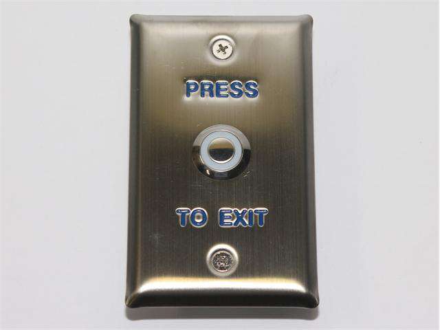 12VDC Rectangular vandal proof stainless steel Exit Switch