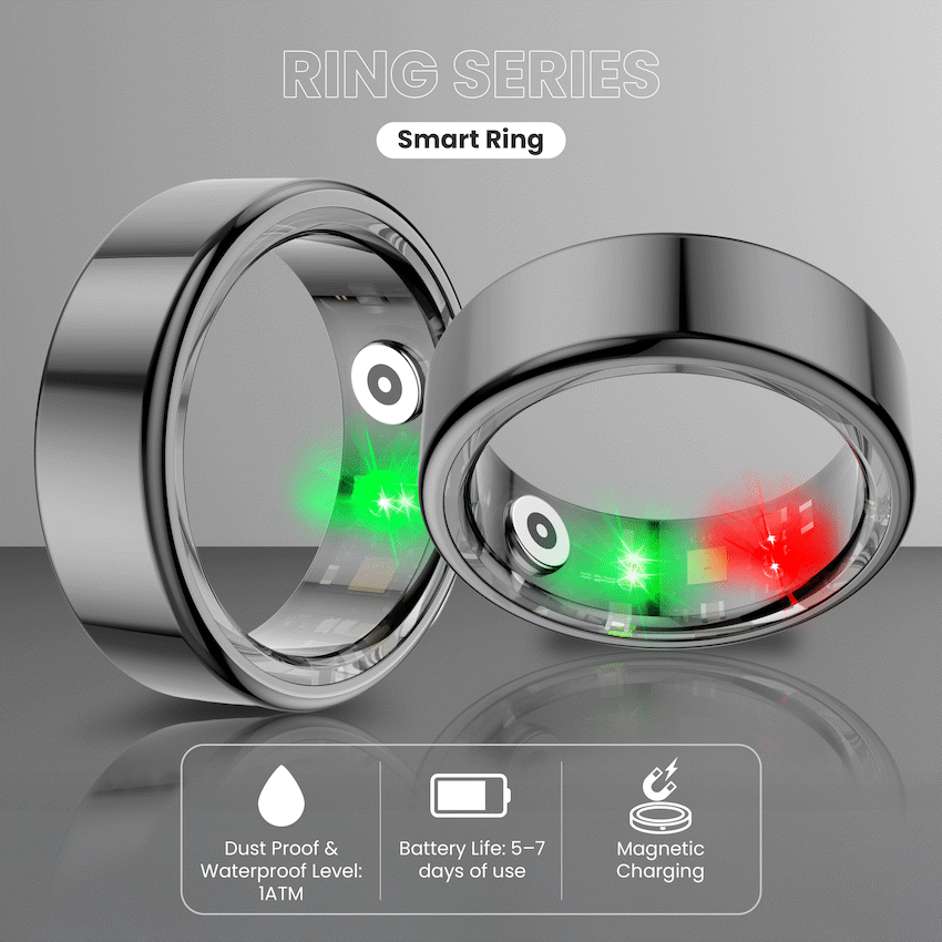 Volkano Ring Series Smart Ring with Charging Case - 20mm - image 7