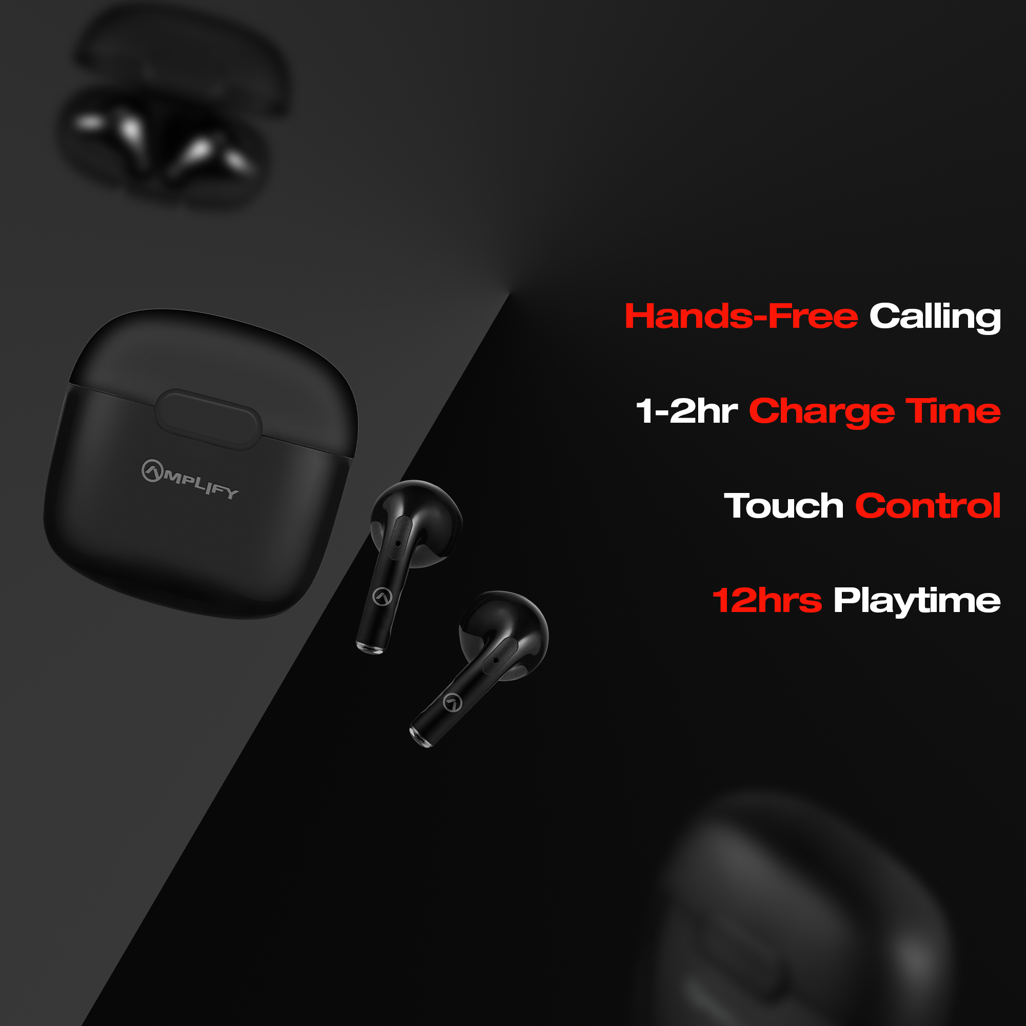 Amplify Note 3.0 Series TWS Earphones - Black