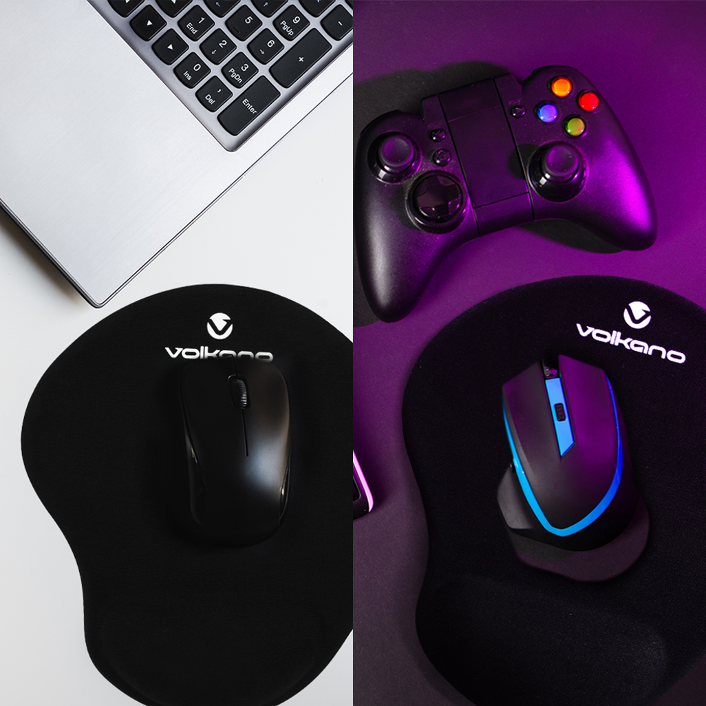 Volkano Comfort Series Gel Wristguard Mousepad - Black