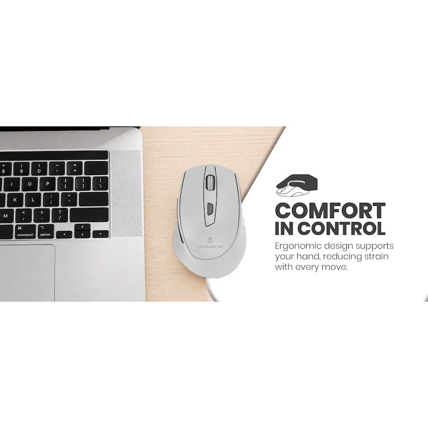 Volkano Chrome Series Wireless Mouse - Gray - image 7