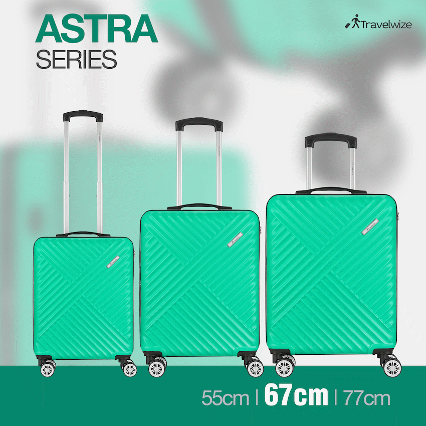 Travelwize Astra ABS 67cm 4-Wheels Spinner Luggage - Jade - image 7