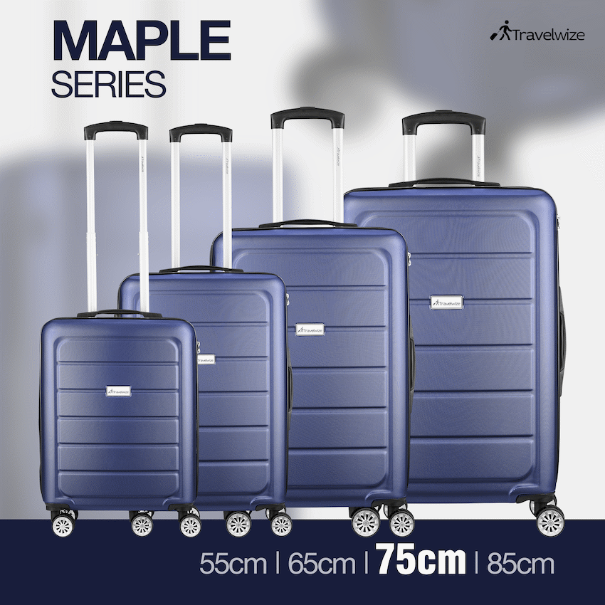 Travelwize Maple ABS 75cm 4-Wheel Spinner Luggage - Navy - image 7