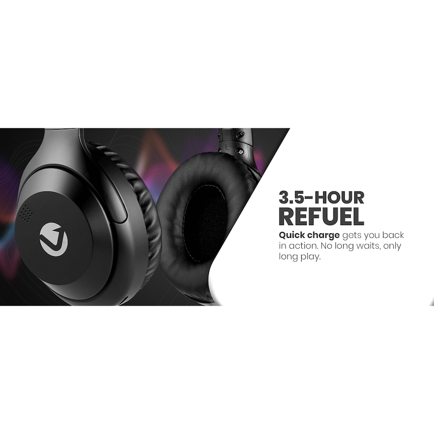 Volkano Cosmic 2 Series Bluetooth Headphones - Black - image 7