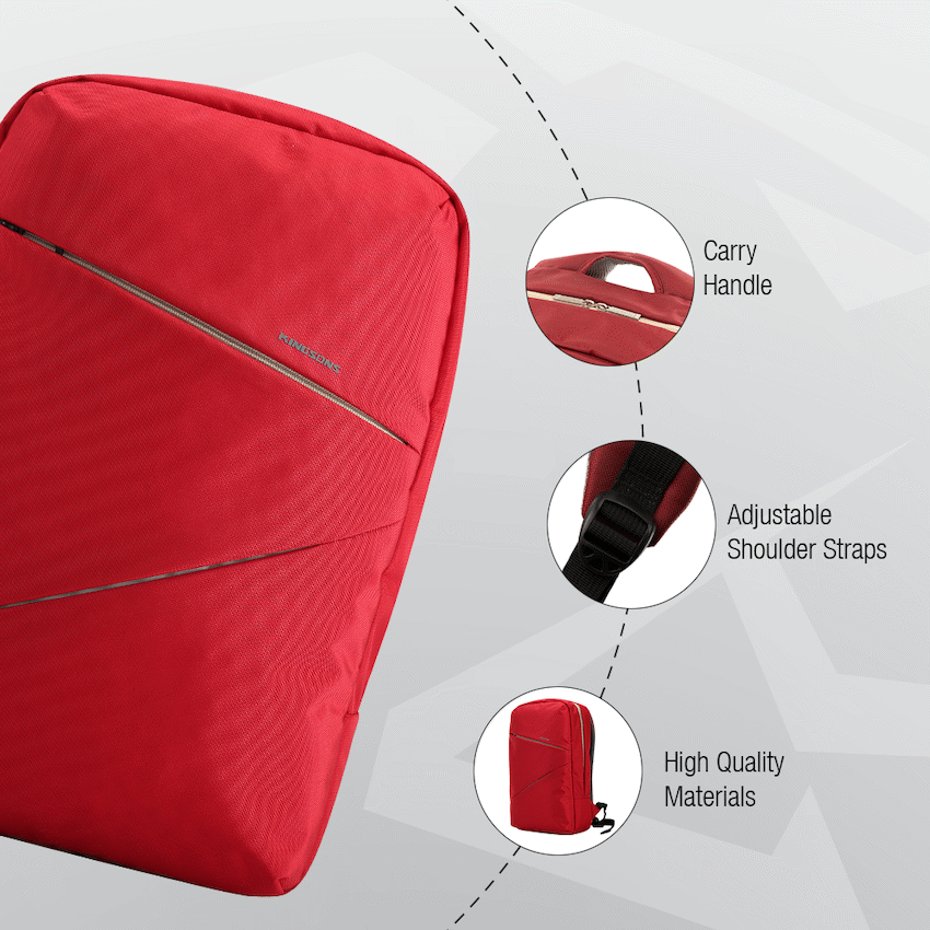 Kingsons Arrow Series Laptop Backpack Red - image 7