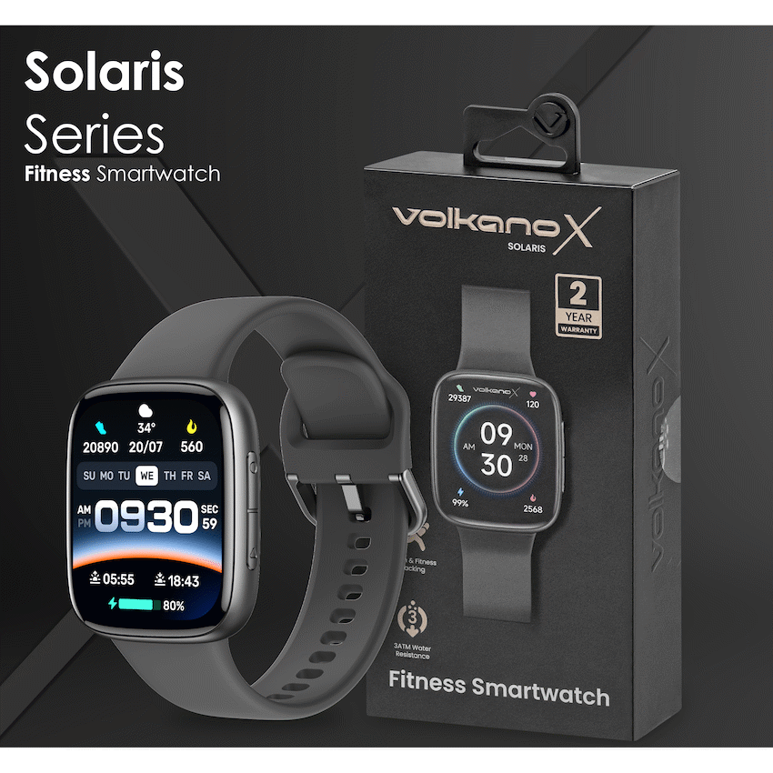 VolkanoX Solaris Series Fitness Smartwatch - Black - image 7