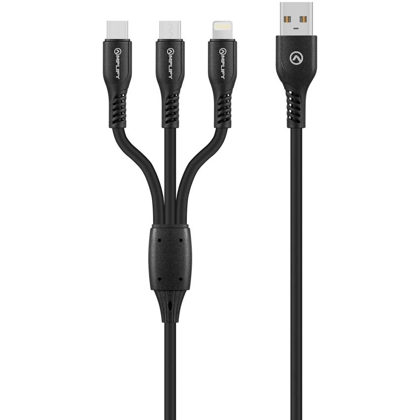 Amplify CoreCharge Series 1.2m 3-in-1 Cable - Black - image 7