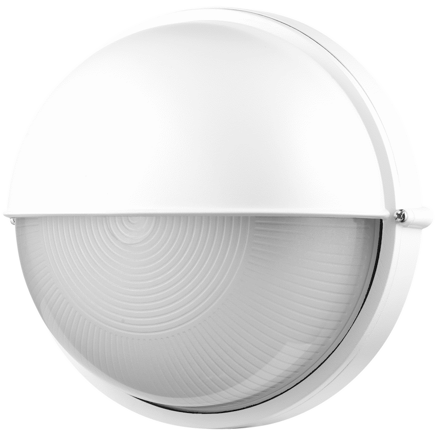 Ellies Arc Series - Large AC Round Bulkhead - Aluminium + Glass - E27 Base -WT - image 7