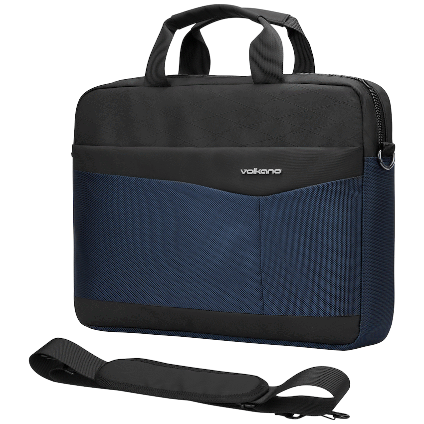 Volkano Seismic 15.6" Laptop Shoulder Bag Blk/Nvy - image 7