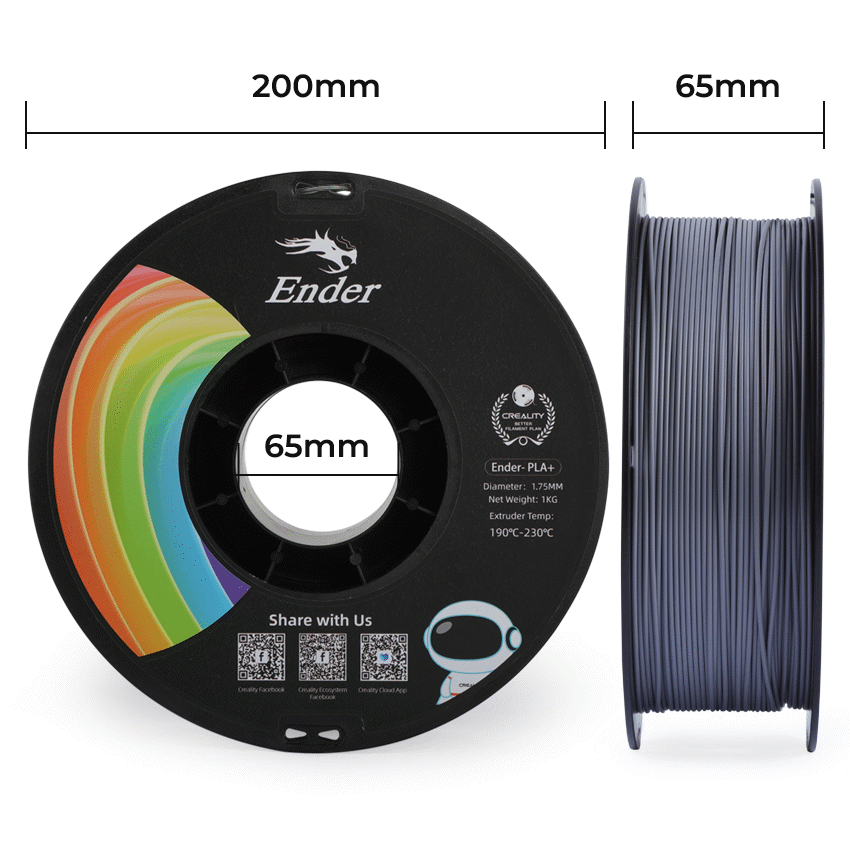 Ender PLA+ Filament Grey 1Kg - image 7