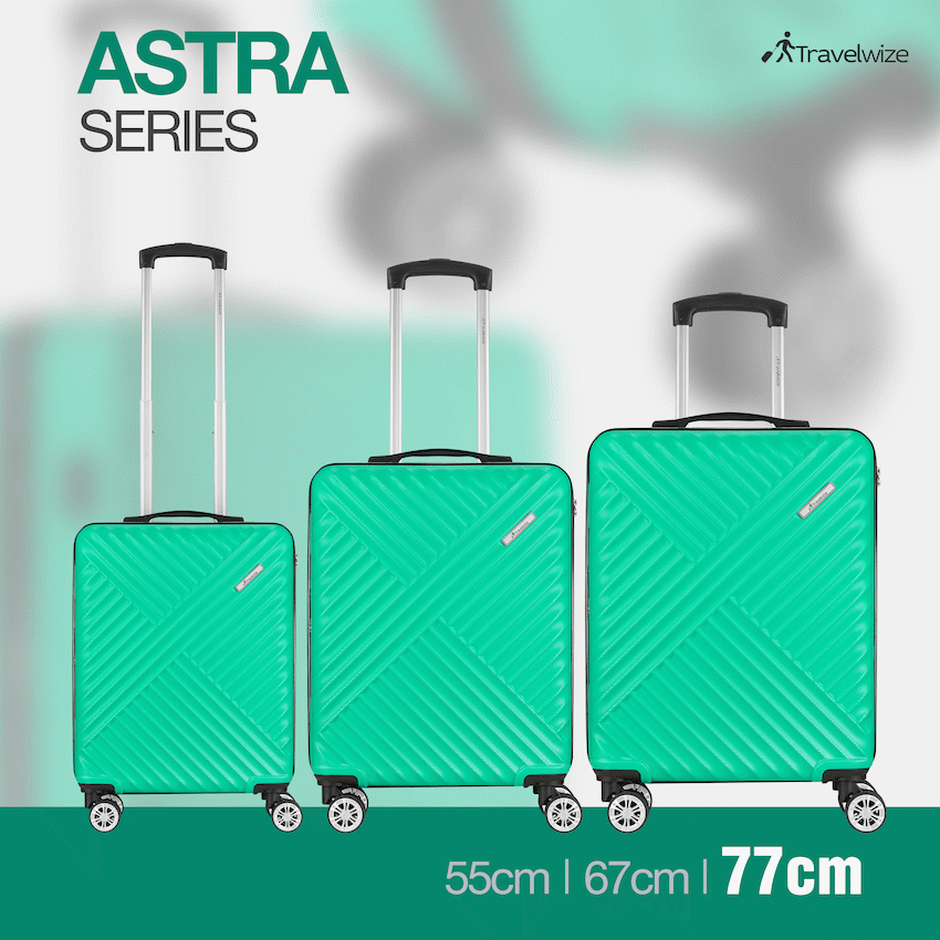 Travelwize Astra ABS 77cm 4-Wheel Spinner Luggage - Jade - image 7