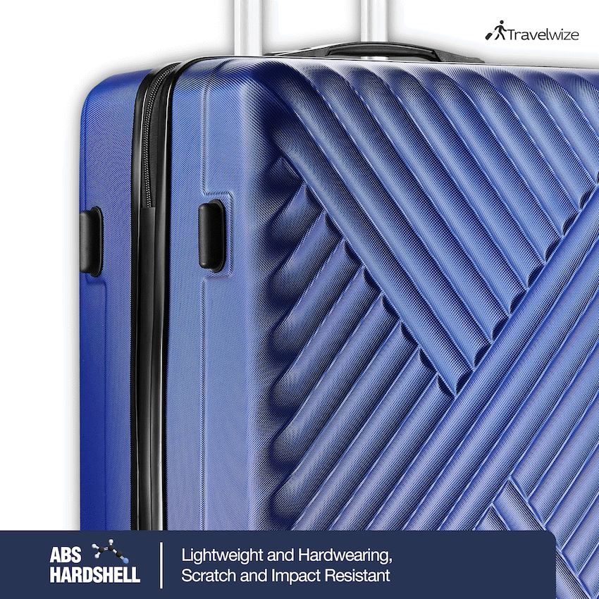 Travelwize Astra ABS 77cm 4-Wheel Spinner Luggage - Navy - image 7