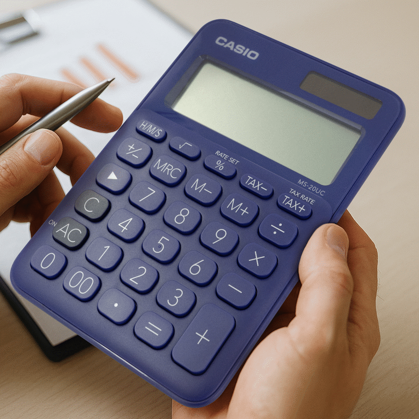 Casio MS-20UC - Desktop Calculator 12-Digit - Purple - image 7