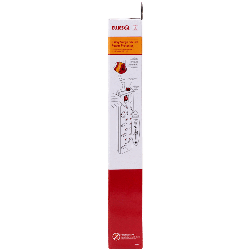 Ellies 8-Way High Surge Multiplug 0.5m - image 7