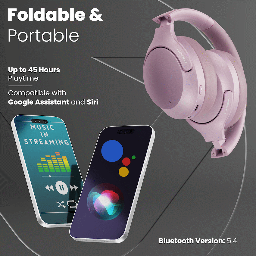 Volkano Odyssey ANC Bluetooth Wireless Headphone - Rose Gold - image 7