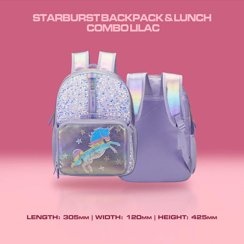 Quest Starburst Backpack & Lunch Combo Lilac - image 7
