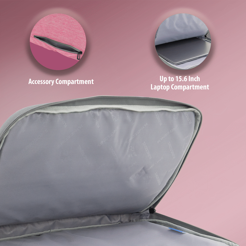Kingsons 15.6" Ladies Bag Trace Series - Pink - image 7