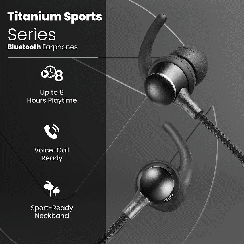 Volkano Titanium Sports Series Bluetooth Earphones - image 7