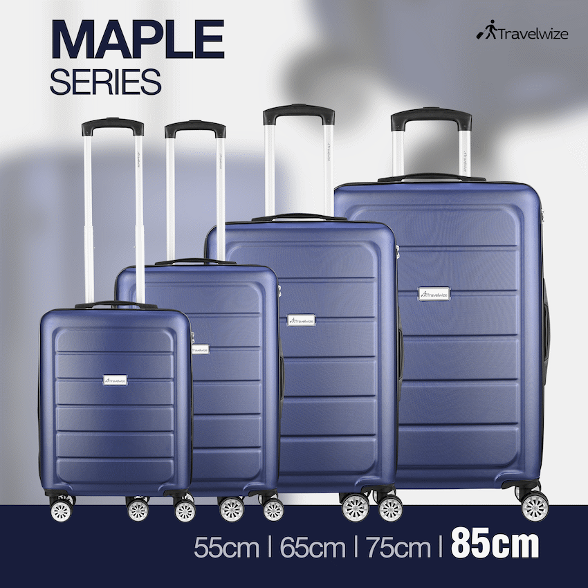 Travelwize Maple ABS 85cm 4-Wheel Spinner Luggage - Navy - image 7
