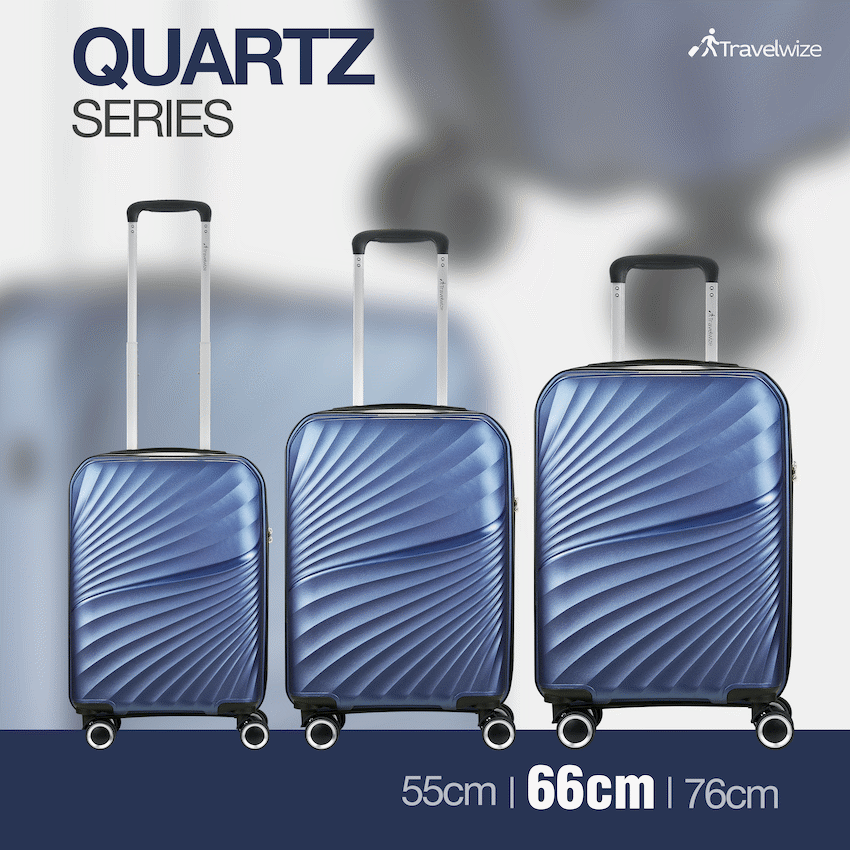 Travelwize Quartz PP 66cm 4-Wheels Spinner Luggage - Navy - image 7