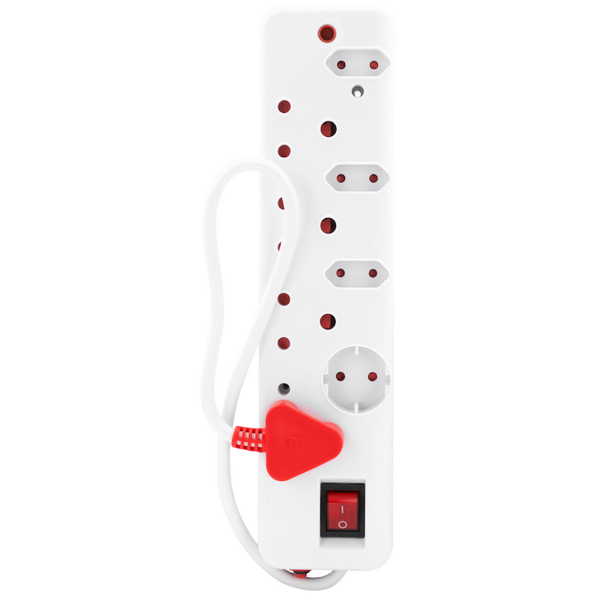 Ellies 8-Way Surge Multiplug 0.5m - WT - image 7