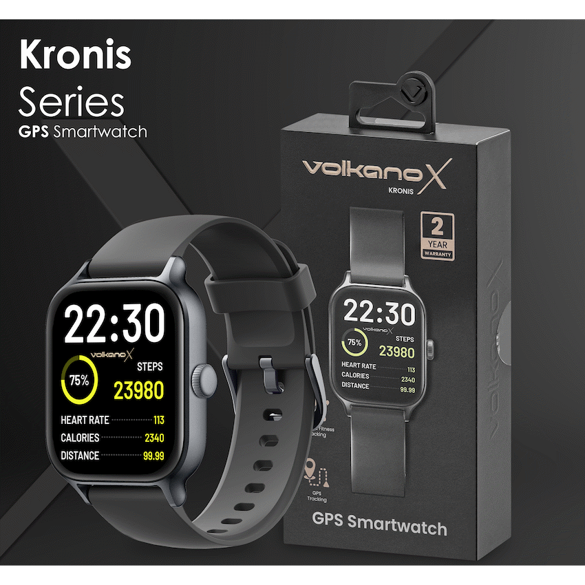 VolkanoX Kronis Series GPS Smartwatch - Black - image 7