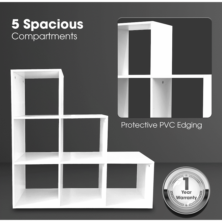 Everfurn Hexagon Bookshelf, High Pressure Laminate - image 7