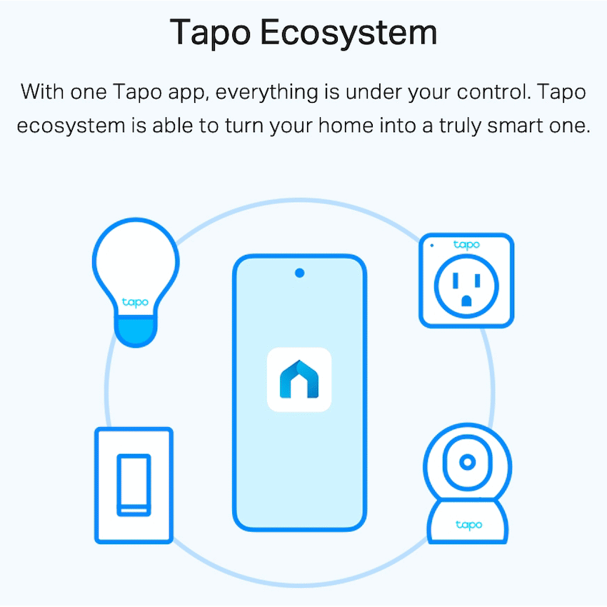 TP-Link Tapo L510E 8.7w Smart Wi-Fi Warm White Light Bulb, Dimmable, A60, E27 - image 7