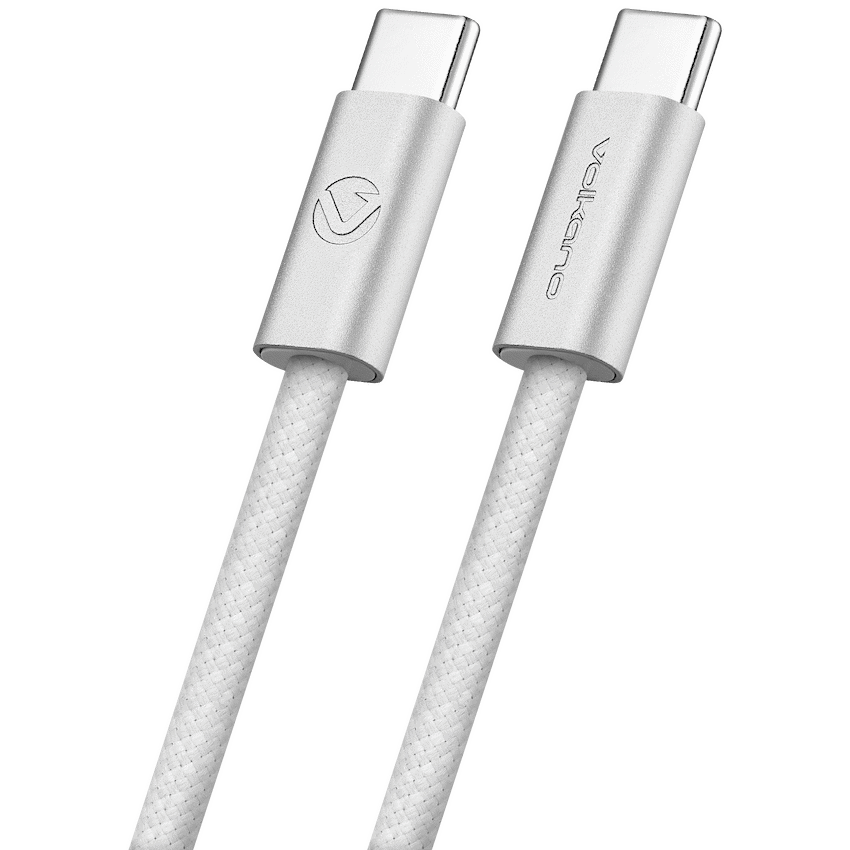 Volkano Weave Series 60w USB C to USB C 1.2m-White - image 7