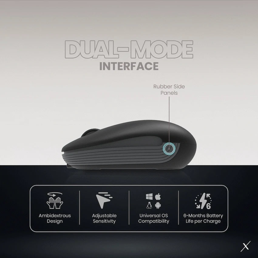 VolkanoX Asher Bluetooth Wireless Mouse - Graphite - image 7