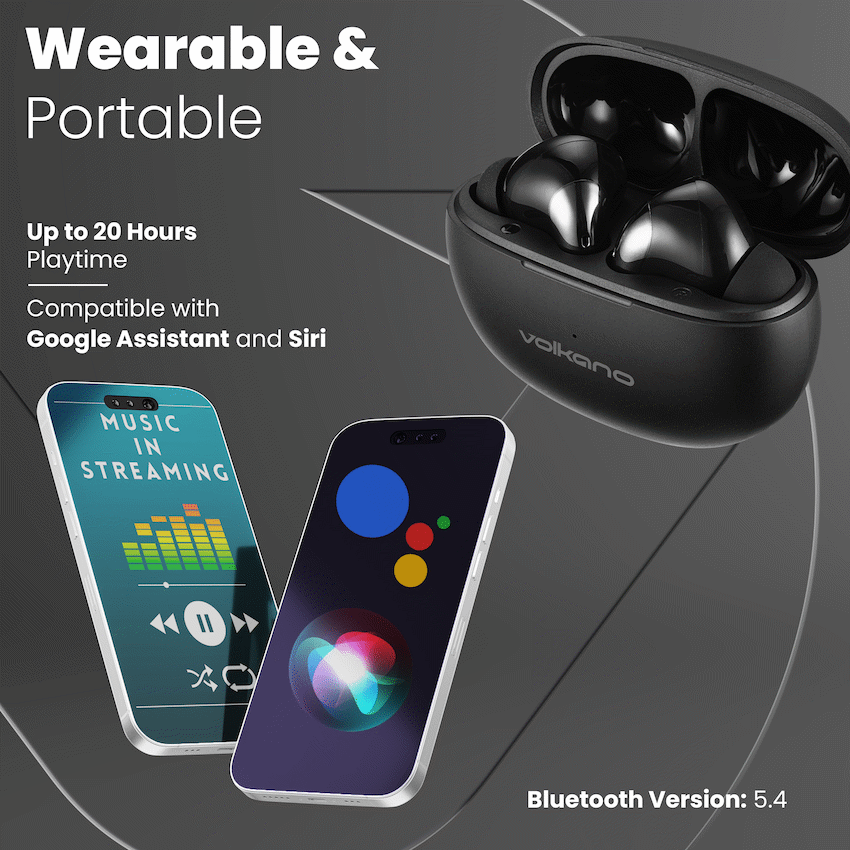 Volkano Soundshield TWS Earphones with ANC & ENC - Black - image 7