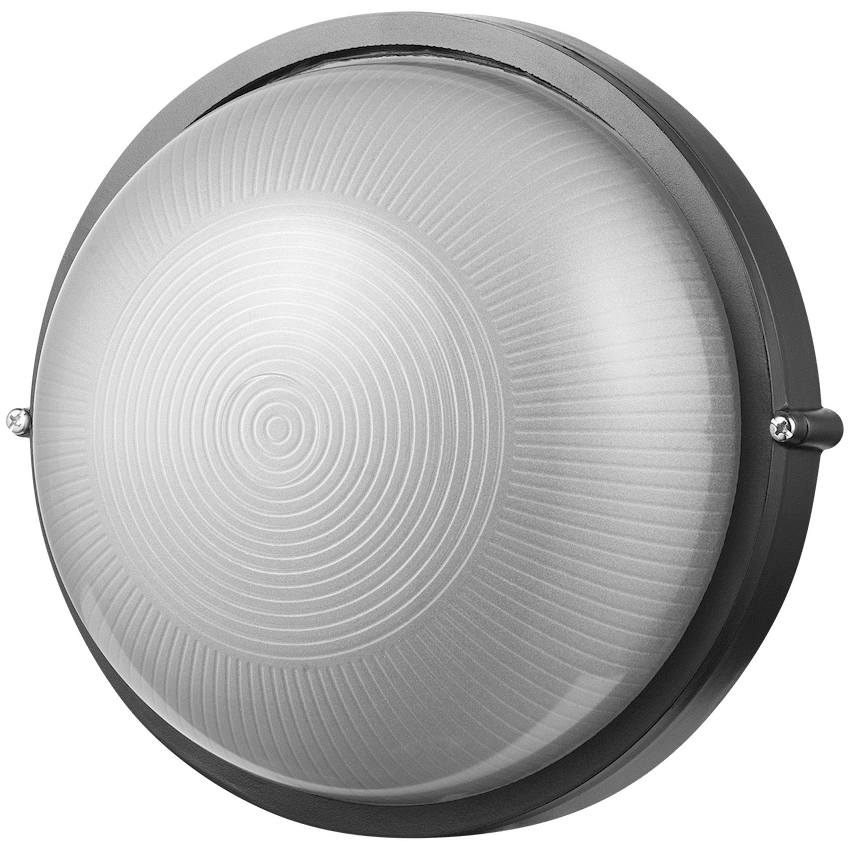 Ellies Illume Series - AC Round Bulkhead - Aluminium + Glass - E27 Base -BK - image 7