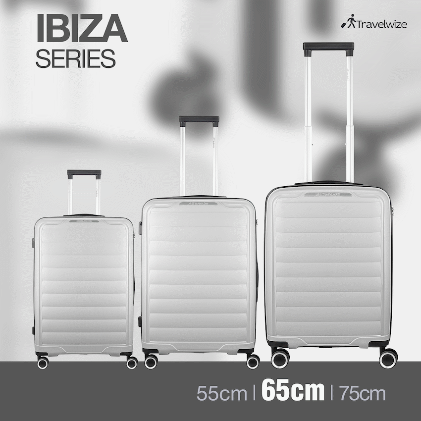 Travelwize Ibiza PP 4-Wheel Spinner 65cm Luggage - Grey - image 7