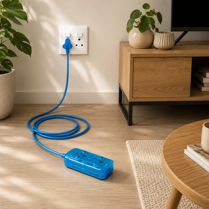 Ellies Side by Side Light Duty Extension Lead-5M - BL - image 7