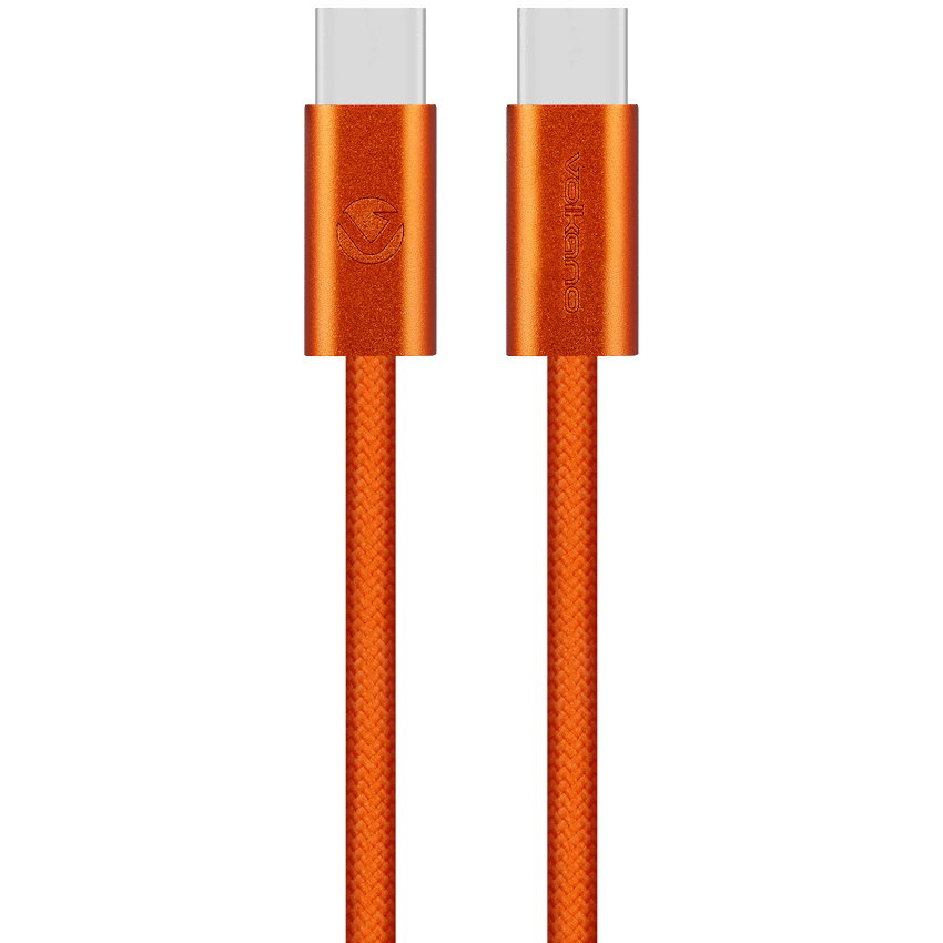 Volkano Weave Series 60w USB C to USB C 1.2m-Orange - image 7
