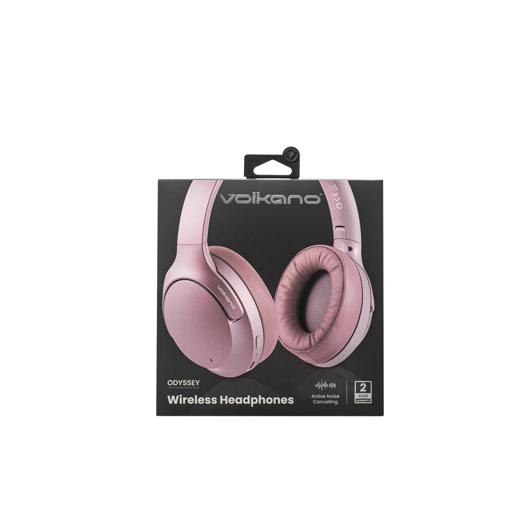 Volkano Odyssey ANC Bluetooth Wireless Headphone - Rose Gold