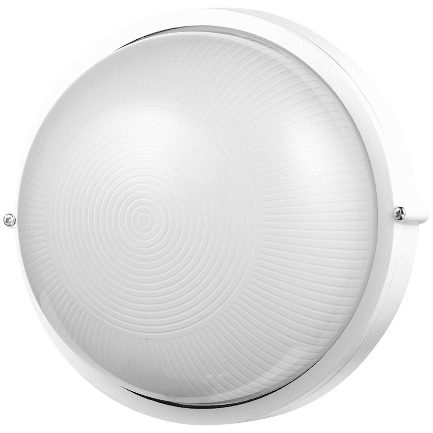 Ellies Illume Series - Large AC Round Bulkhead - Aluminium + Glass - E27 Base -WT - image 7