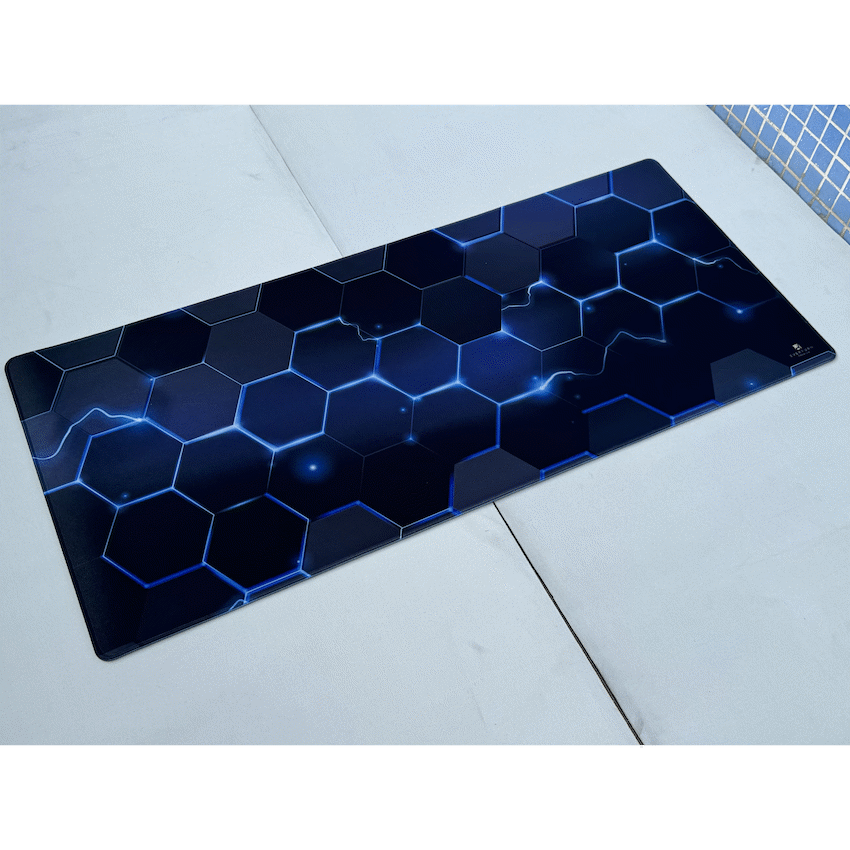 Everfurn Premium Geometric Large Desk Mat - Non-Slip - Polyester - image 7