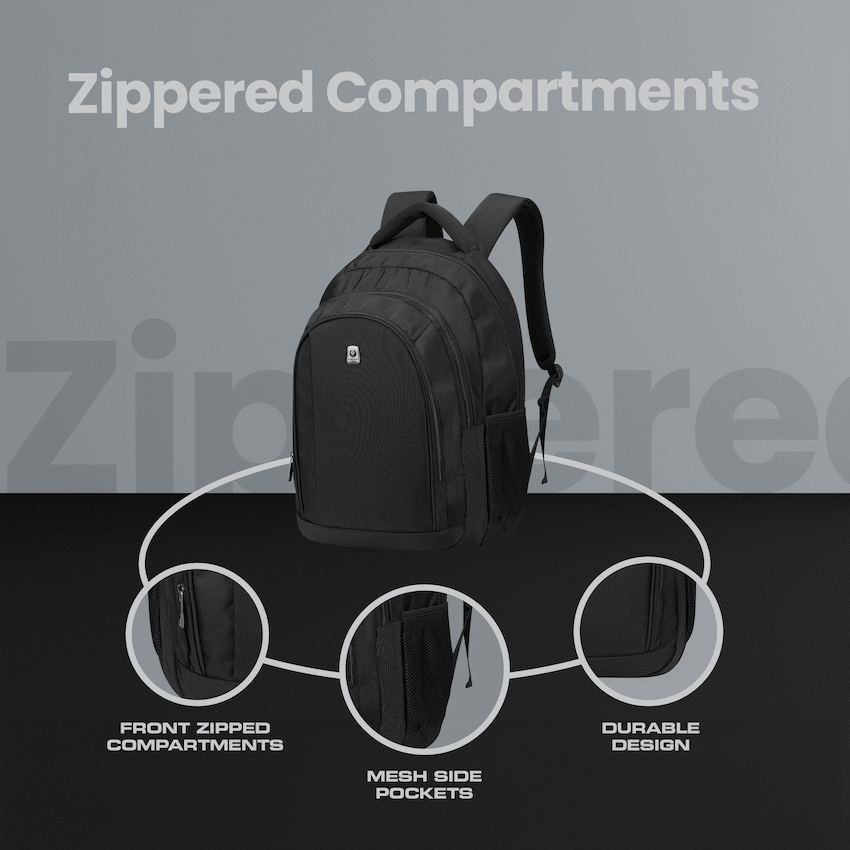 Volkano Stealth 15.6" Laptop Backpack - Black - image 7