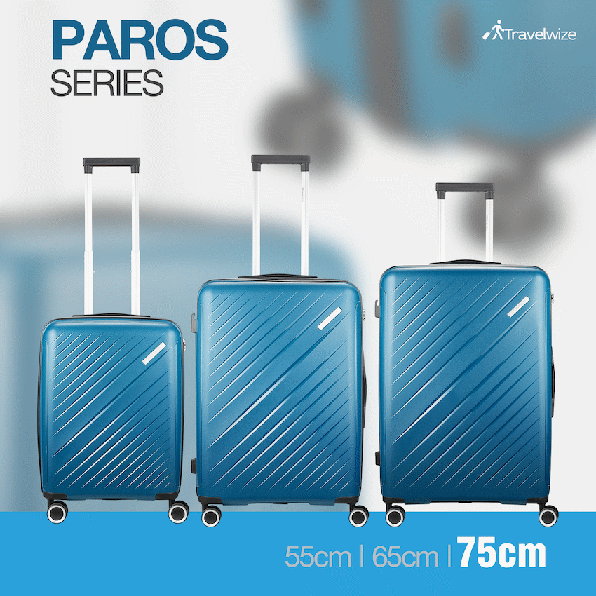 Travelwize Paros PP 4-Wheel Spinner 75cm Luggage - Teal - image 7