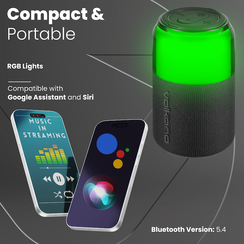 Volkano Neptune Bluetooth Wireless Speaker - Black - image 7