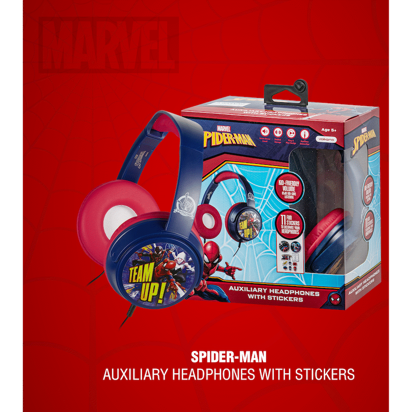 Marvel Spider-Man Wired Headphones with Stickers - image 7