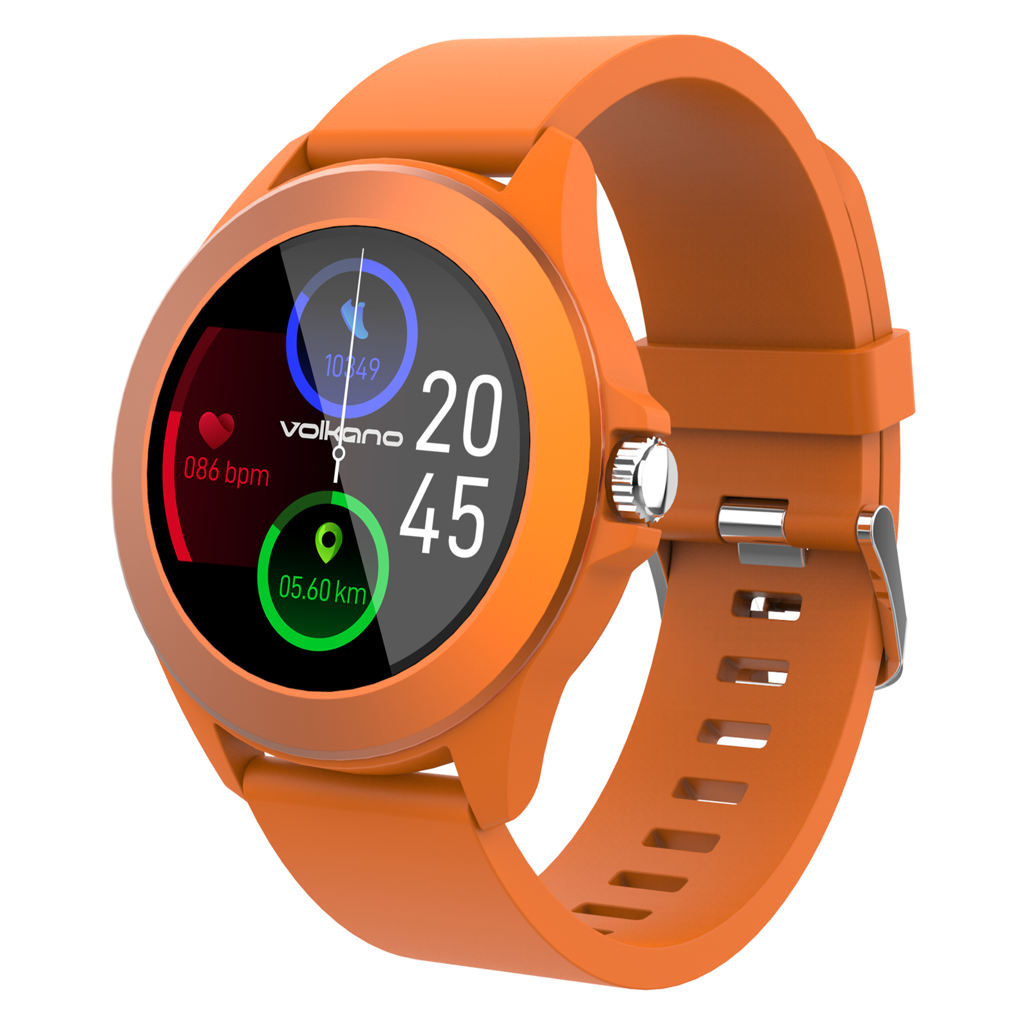 Volkano Splash Series Round Smartwatch - Orange