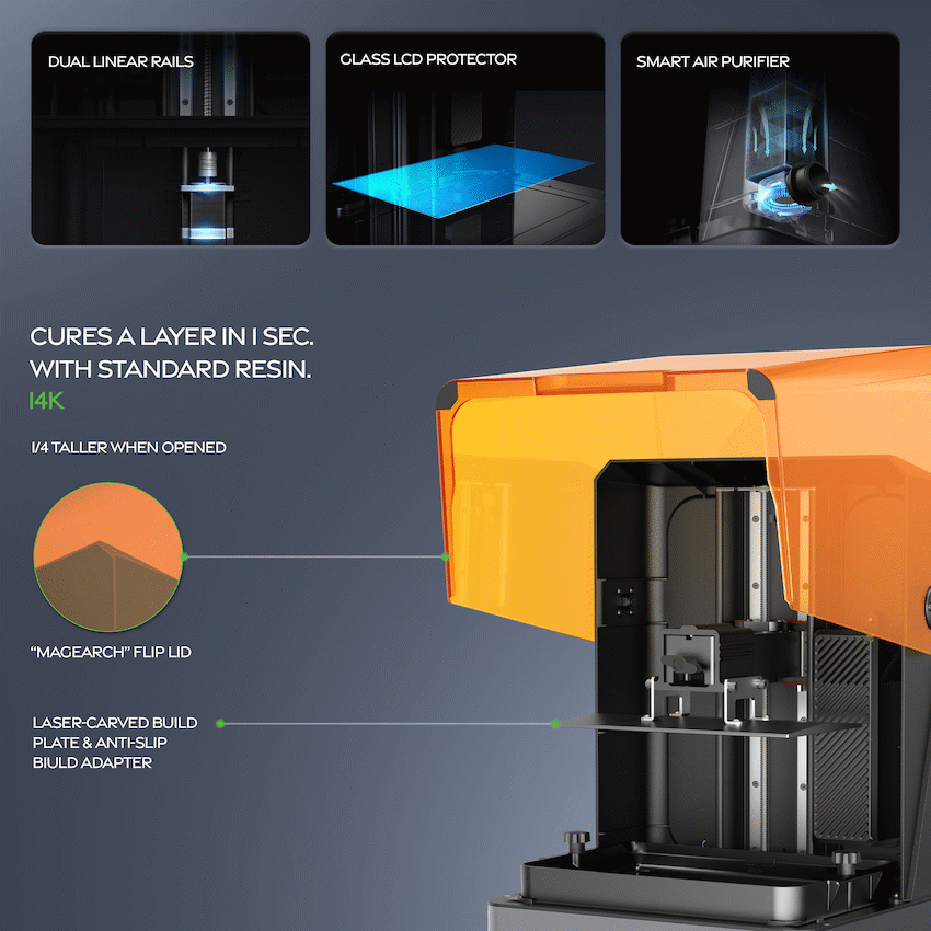 Creality Halot Mage S Resin 3D Printer 223x126x230 - image 7