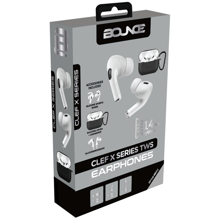 Bounce Clef X True Wireless Earphones + Silicone Accessories - Black - image 7