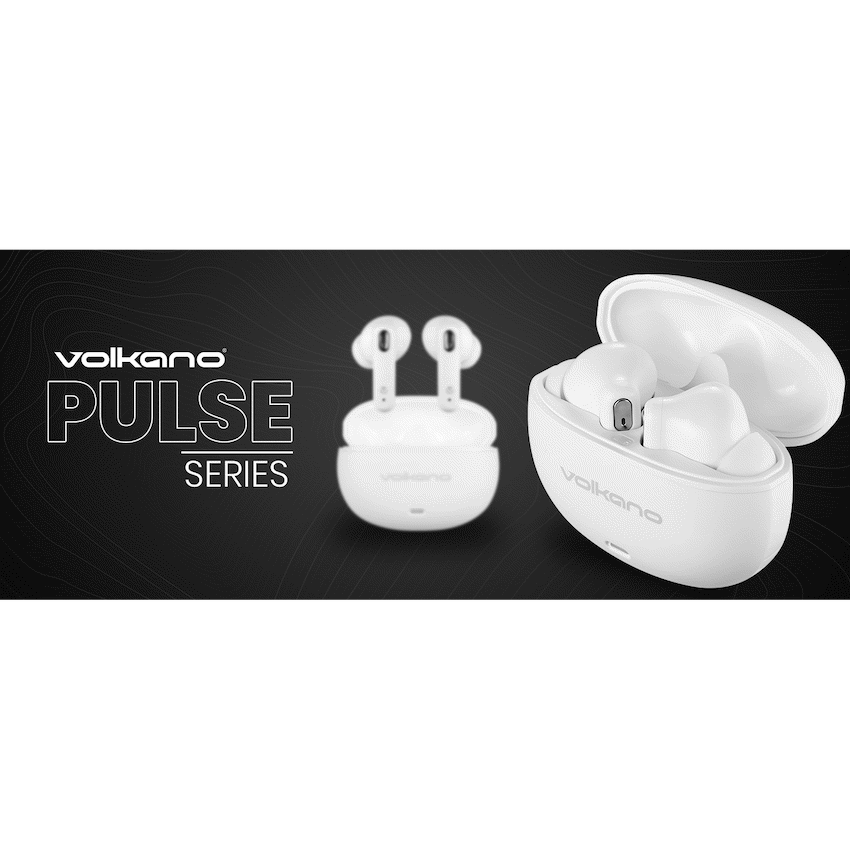 Volkano Pulse Series True Wireless Earphones with Charging Case - White - image 7