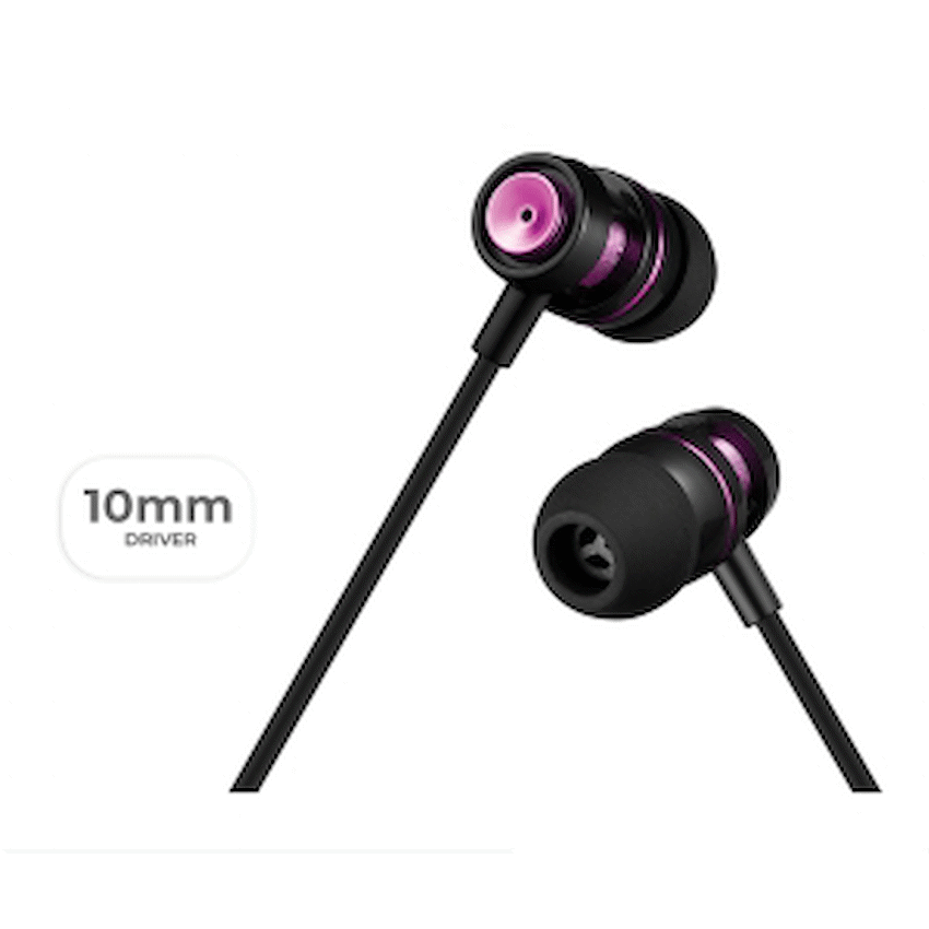 Volkano Alloy series metal earphone - Purple - image 7
